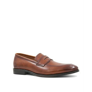 u[m}O Y hXV[Y V[Y Men's Maioco Penny Slip On Dress Loafers Cognac