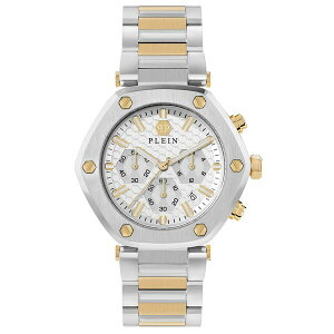 tBbvvC Y rv ANZT[ Men's The Hexagon Chronograph Two-Tone Stainless Steel Bracelet Watch 42mm Two Tone