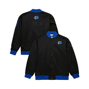 �~�b�`�F��&�l�X �����Y �W���P�b�g���u���]�� �A�E�^�[ Men's Black Orlando Magic Hardwood Classics Team OG 3.0 Lightweight Satin Full-Snap Jacket Black