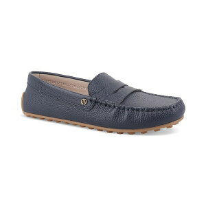 Wj xj[j fB[X Xb|E[t@[ V[Y Women's Carinna Memory Foam Slip On Drivers, Created for Macy's Royal Navy Leather