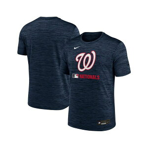 �i�C�L �����Y �V���c �g�b�v�X Men's Navy Washington Nationals Authentic Collection Velocity Performance Practice T-Shirt Navy