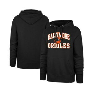47�u�����h �����Y �p�[�J�[�E�X�E�F�b�g�V���c �A�E�^�[ Men's Black Baltimore Orioles Velocity Headline Pullover Hoodie Black
