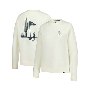 tbgWC fB[X Jbg\[ gbvX Women's Cream WM Phoenix Open Raglan Pullover Sweatshirt Cream