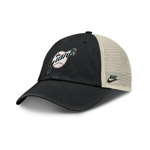 �i�C�L �����Y �X�q �A�N�Z�T���[ Men's Black/Natural San Francisco Giants Cooperstown Collection Club Trucker Adjustable Hat Black, Natural