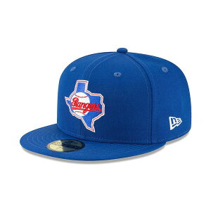 �j���[�G�� �����Y �X�q �A�N�Z�T���[ Men's Blue Texas Rangers Cooperstown Collection Wool 59FIFTY Fitted Hat Blue
