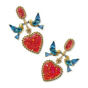 PhXRbg fB[X sAXCO ANZT[ Gold-Tone Disney Snow White Heart Statement Earrings Vin Gld Multi Mix