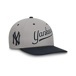 �i�C�L �����Y �X�q �A�N�Z�T���[ Men's Gray/Navy New York Yankees Cooperstown Collection Pro Performance Snapback Hat Gray, Navy