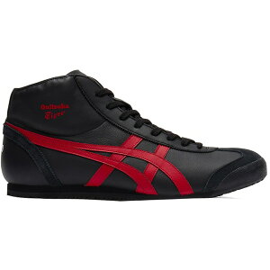 Onitsuka Tiger �I�j�c�J�^�C�K�[ �����Y �X�j�[�J�[ �yOnitsuka Tiger Mexico Mid Runner Black Classic Red�z �T�C�Y US_7.5(25.5cm) Black/Classic Red