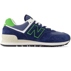 New Balance �j���[�o�����X �����Y �X�j�[�J�[ �yNew Balance 574 Navy Alpine Green�z �T�C�Y US_5(23.0cm) NB Navy/Alpine Green