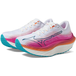 Mizuno �~�Y�m ���f�B�[�X �X�j�[�J�[ �yMizuno Wave Rebellion Pro White Silver (Women's)�z �T�C�Y US_9.5(26.5cm) White/Silver