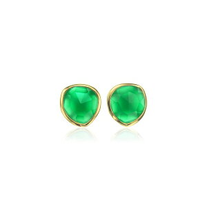 ���j�J���B�i�_�[ ���f�B�[�X �s�A�X���C�������O �A�N�Z�T���[ Siren stud green onyx earrings Gold