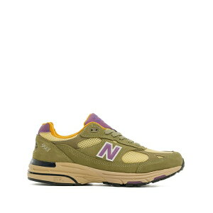 �j���[�o�����X �����Y �X�j�[�J�[ �V���[�Y 993 made in usa - olive leaf / maize Green