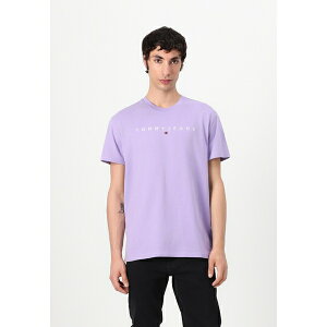 g~[qtBK[ Y T_ V[Y LINEAR LOGO TEE - Basic T-shirt - purple