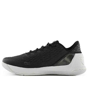 Under Armour A_[A[}[ Y Xj[J[ yUnder Armour Curry 3 Low 'Black White' 1286376-001z TCY US_7(25.0cm)