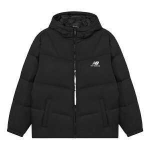 New Balance j[oX Y Xj[J[ yNew Balance Logo Print Mid Down Jacket 'Black' AMJ23342-BKz TCY US_M_XL