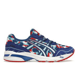 ASICS AVbNX Y Xj[J[ yASICS Gel-1090 A Bathing Ape France Camoz TCY US_12(30.0cm) Blue/Red/White