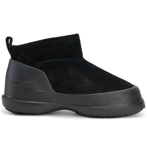 Moon Boot ���[���u�[�c ���f�B�[�X �X�j�[�J�[ �yMoon Boot Luna Low Boot Suede Black (Women's)�z �T�C�Y US_W_41 Black