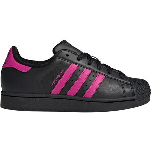adidas �A�f�B�_�X ���f�B�[�X �X�j�[�J�[ �yadidas Superstar II Core Black Semi Lucid Fuchsia (Women's)�z �T�C�Y US_W_10.5 Core Black/Semi Lucid Fuchsia/Core Black