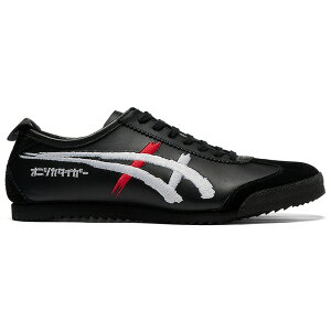 Onitsuka Tiger �I�j�c�J�^�C�K�[ ���f�B�[�X �X�j�[�J�[ �yOnitsuka Tiger Mexico 66 Deluxe Black White Red (Women's)�z �T�C�Y US_W_11 Black/White