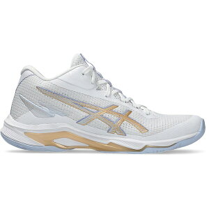 ASICS �A�V�b�N�X ���f�B�[�X �X�j�[�J�[ �yASICS Netburner Ballistic FF MT 4 White Champagne (Women's)�z �T�C�Y US_W_12 White/Champagne