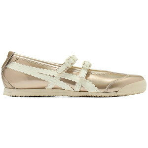 Onitsuka Tiger �I�j�c�J�^�C�K�[ ���f�B�[�X �X�j�[�J�[ �yOnitsuka Tiger Mexico 66 TGRS Metallic Pack Champagne Cream (Women's)�z �T�C�Y US_5(22.0cm) Champagne/Cream