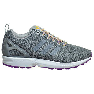 adidas �A�f�B�_�X ���f�B�[�X �X�j�[�J�[ �yadidas ZX Flux Solid Grey Purple (Women's)�z �T�C�Y US_5.5(22.5cm) Solid Grey/Solid Grey/Solar Gold