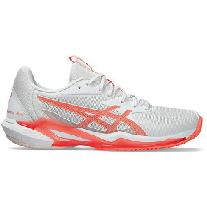 ASICS �A�V�b�N�X ���f�B�[�X �X�j�[�J�[ �yASICS Solution Speed FF 3 White Sun Coral (Women's)�z �T�C�Y US_6.5(23.5cm) White/Sun Coral
