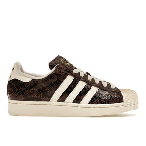 adidas �A�f�B�_�X ���f�B�[�X �X�j�[�J�[ �yadidas Superstar II Brown Snakeskin (Women's)�z �T�C�Y US_W_10.5 Preloved Brown/Cream White/Alumina