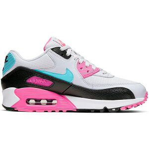 Nike �i�C�L ���f�B�[�X �X�j�[�J�[ �yNike Air Max 90 South Beach Pink Teal (Women's)�z �T�C�Y US_7(24.0cm) Grey/Teal-Pink