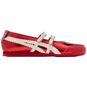 Onitsuka Tiger �I�j�c�J�^�C�K�[ ���f�B�[�X �X�j�[�J�[ �yOnitsuka Tiger Mexico 66 TGRS Metallic Pack Classic Red Cream (Women's)�z �T�C�Y US_7.5(24.5cm) Classic Red/Cream