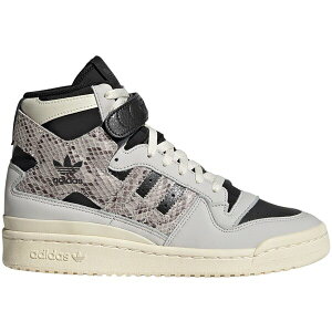 adidas �A�f�B�_�X ���f�B�[�X �X�j�[�J�[ �yadidas Forum 84 Hi Grey Python (Women's)�z �T�C�Y US_6(23.0cm) Grey One/Cream White/Core Black
