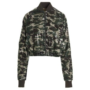 NXWC fB[X WPbgu] AE^[ Sequin Bomber Jacket Green