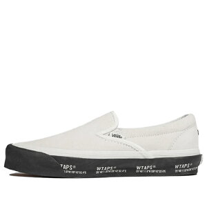 Vans �o���Y �����Y �X�j�[�J�[ �yVans WTAPS x Classic Slip-On LX 'White Black' VN0A45JK20F1�z �T�C�Y US_M_4