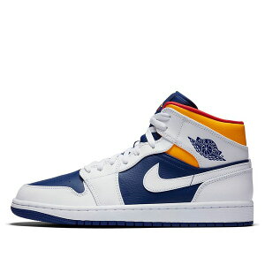 Jordan �W���[�_�� �����Y �X�j�[�J�[ �yAir Jordan 1 Mid 'White Deep Royal Blue' 554724-131�z �T�C�Y US_M_13