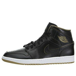 Jordan �W���[�_�� �����Y �X�j�[�J�[ �yAir Jordan 1 Mid 'Black Gold' 554724-042�z �T�C�Y US_10(28.0cm)