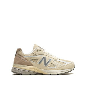 �j���[�o�����X �����Y �X�j�[�J�[ �V���[�Y Made in usa 990v4 cream sneakers Neutrals