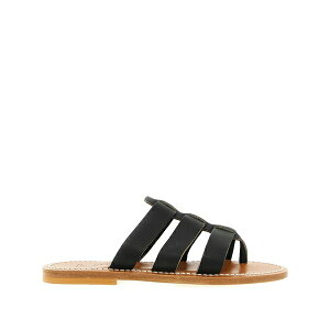�J�[�E�W���b�N ���f�B�[�X �T���_�� �V���[�Y Dolon leather three-strap sandals Black