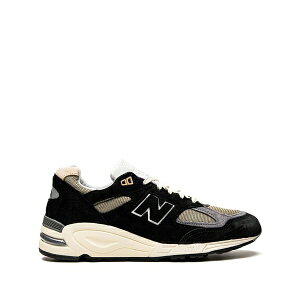 �j���[�o�����X �����Y �X�j�[�J�[ �V���[�Y X teddy santis 990 v2 black sneakers Black
