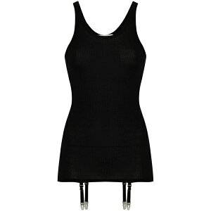 �����[�� ���f�B�[�X �J�b�g�\�[ �g�b�v�X Suspenders-detail seamless tank top Black