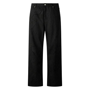 ���x���g�J���@�� �����Y �J�W���A���p���c �{�g���X Python-print trousers Black