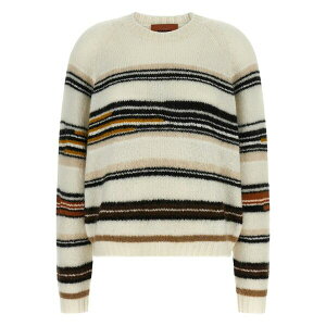 �~�b�\�[�j ���f�B�[�X �j�b�g&�Z�[�^�[ �A�E�^�[ Striped sweater Neutrals