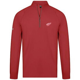 レベルウェア メンズ ジャケット＆ブルゾン アウター Detroit Red Wings Levelwear Theory Insignia Core QuarterZip Pullover Top Red