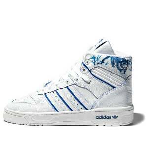adidas �A�f�B�_�X �����Y �X�j�[�J�[ �yadidas Rivalry 'White Blue' EE9292�z �T�C�Y US_M_4