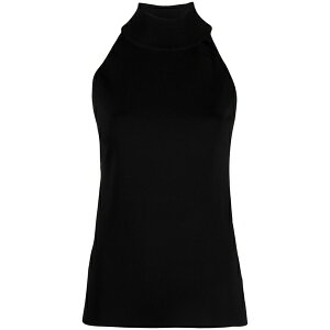 �W�o���V�[ ���f�B�[�X �J�b�g�\�[ �g�b�v�X Zip-detail sleeveless top Black