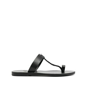 �A���V�G���g�O���[�N�T���_�� ���f�B�[�X �T���_�� �V���[�Y Melpomeni greek sandals Black