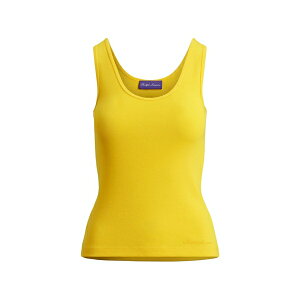 �����t���[���� ���f�B�[�X �J�b�g�\�[ �g�b�v�X Ellis rib-knit tank top Yellow