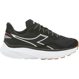 x メンズ ランニング スポーツ Diadora Men's Equipe Nucleo Running Shoes Black/Silver/White