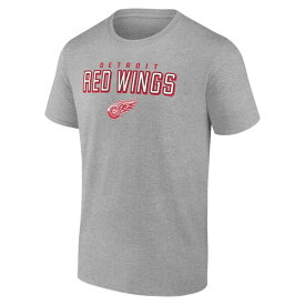 ファナティクス メンズ Tシャツ トップス Detroit Red Wings Fanatics Branded Swagger TShirt Heathered Gray