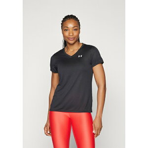 A_[A[}[ fB[X tBbglX X|[c TECH SOLID - Sports T-shirt - black/white