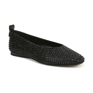 �i�`�����C�U�[ ���f�B�[�X �T���_�� �V���[�Y Carla-Sparkle Ballet Flats Jet Black Satin